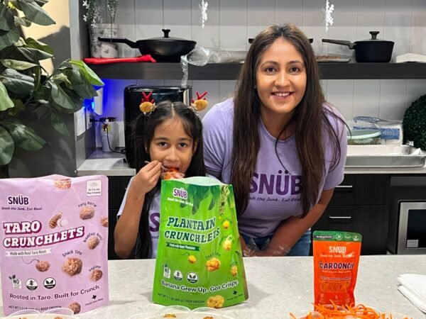 Mom and Daughter behind Snüb Foods